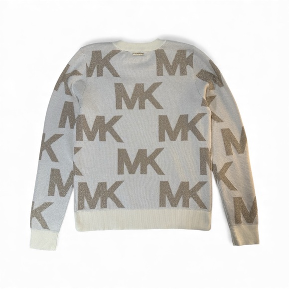 Michael Kors All-Over Logo Crewneck Sweater Size XS - Picture 2 of 14